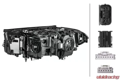 Hella HEADLAMP US A/F T BL PO KU RH MD12   1EX - 354836161