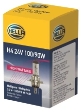 HELLA H4 24V 100/90W High Wattage Series Halogen Light Bulb                                     - H4 24V 100/90W - Image 7