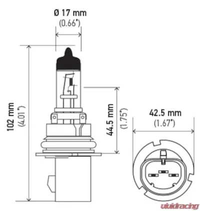 HELLA 9007P50TB Performance Series Halogen Light Bulb - 9007P50TB