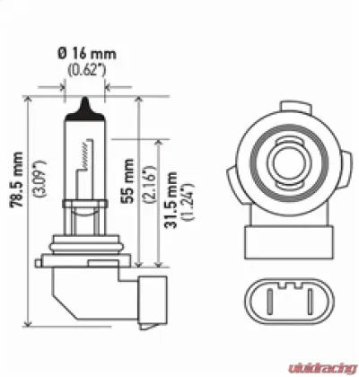 HELLA H10SB Standard Series Halogen Light Bulb - H10SB