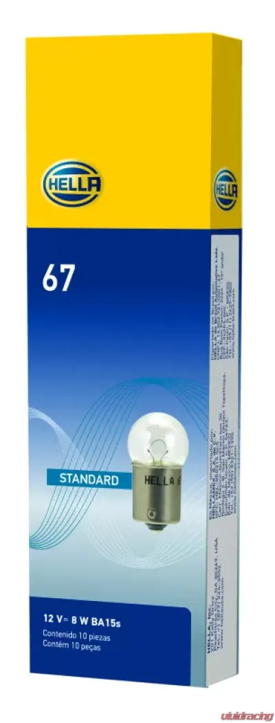HELLA 67 Standard Series Incandescent Miniature Light Bulb - 67