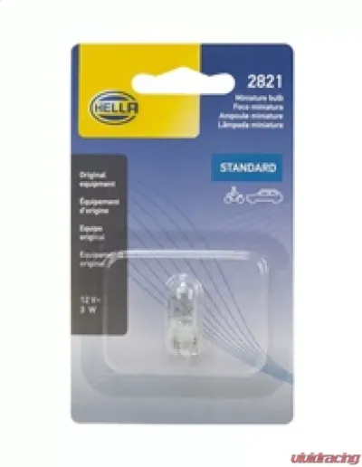 HELLA 2821SB Standard Series Incandescent Miniature Light Bulb - 2821SB