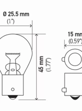 Hella BULB 12V 21W BA15s S8 AMBER          8GA                                     - 7506ATB - Image 7