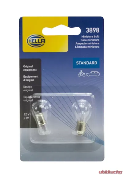 HELLA 3898TB Standard Series Incandescent Miniature Light Bulb - 3898TB