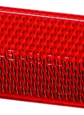 Hella 4412 Red Rectangular Reflex Reflector with Adhesive                                     - 004412021 - Image 2