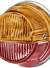 Hella 1259 Amber/Red Turn/Tail Lamp with Chrome Base                                     - 001259261 - Image 2