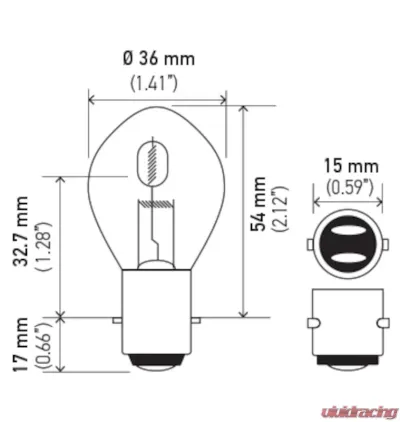 HELLA 6235 Standard Series Incandescent Miniature Light Bulb - 6235