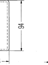 Hella 3326 Red Rectangular Reflex Reflector with Adhesive                                     - 003326931 - Image 4