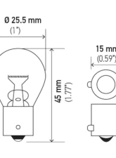 HELLA 93 Standard Series Incandescent Miniature Light Bulb                                     - 93 - Image 8