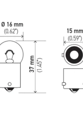 HELLA 53 Standard Series Incandescent Miniature Light Bulb                                     - 53 - Image 8