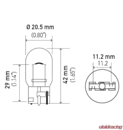 HELLA 7441 Standard Series Incandescent Miniature Light Bulb - 7441