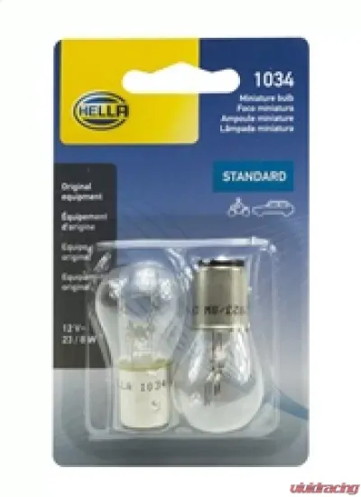 HELLA 1034TB Standard Series Incandescent Miniature Light Bulb - 1034TB