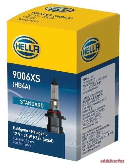 HELLA 9006XS Standard Series Halogen Light Bulb - 9006XS