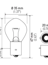 HELLA 635 Standard Series Incandescent Miniature Light Bulb                                     - 635 - Image 6