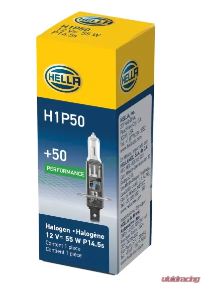 HELLA H1P50 Performance Series Halogen Light Bulb - H1P50