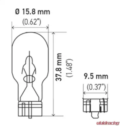 HELLA 912 Standard Series Incandescent Miniature Light Bulb - 912