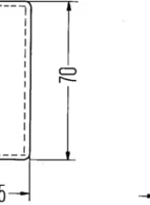 Hella 4412 Red Rectangular Reflex Reflector with Adhesive                                     - 004412021 - Image 4