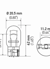 HELLA 7443TB Standard Series Incandescent Miniature Light Bulb                                     - 7443TB - Image 8