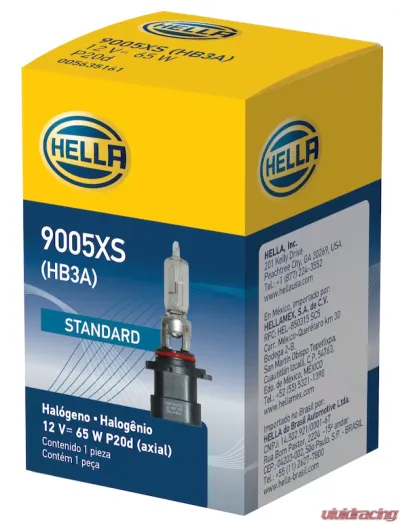 HELLA 9005XS Standard Series Halogen Light Bulb - 9005XS