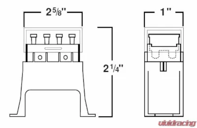 Hella 4-Way Axial Single Fuse Box - H84960061