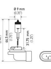 HELLA 881 Standard Series Halogen Light Bulb                                     - 881 - Image 8