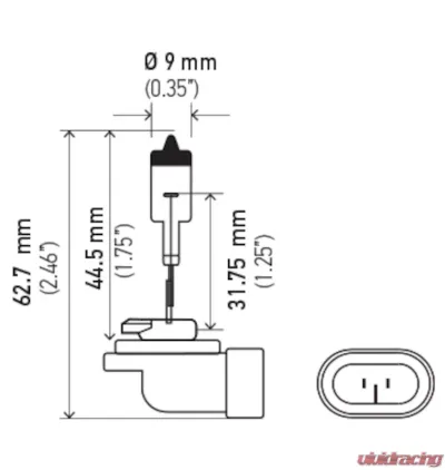 HELLA 881 Standard Series Halogen Light Bulb - 881