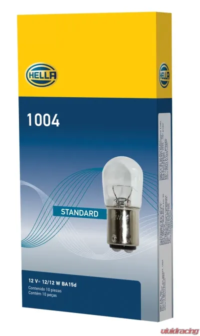 HELLA 1004 Standard Series Incandescent Miniature Light Bulb - 1004