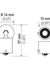 HELLA 53 Standard Series Incandescent Miniature Light Bulb                                     - 53 - Image 4