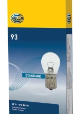 HELLA 93 Standard Series Incandescent Miniature Light Bulb                                     - 93 - Image 9