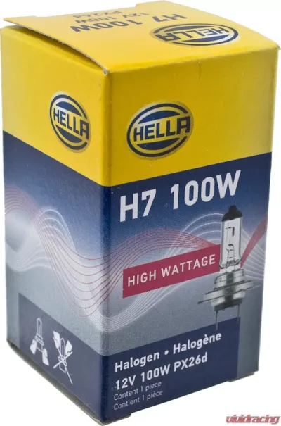 HELLA H7 100W High Wattage Series Halogen Light Bulb - H7 100W