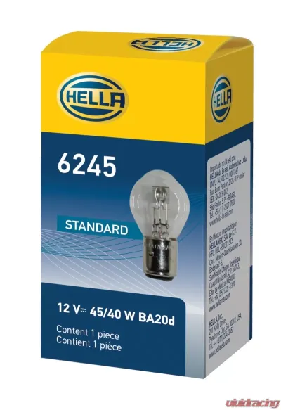 HELLA 6245 Standard Series Incandescent Miniature Light Bulb - 6245