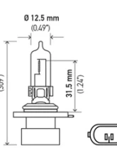 HELLA 9005XS Standard Series Halogen Light Bulb                                     - 9005XS - Image 4