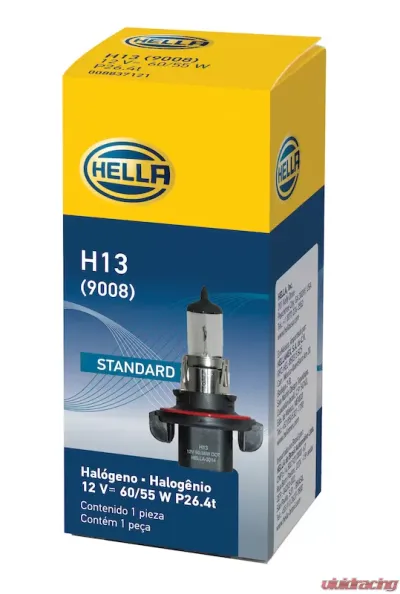 HELLA H13 Standard Series Halogen Light Bulb - H13