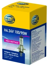HELLA H4 24V 100/90W High Wattage Series Halogen Light Bulb                                     - H4 24V 100/90W - Image 5