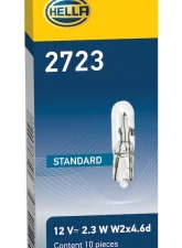 HELLA 2723 Standard Series Incandescent Miniature Light Bulb                                     - 2723 - Image 9