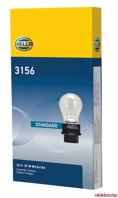 HELLA 3156 Standard Series Incandescent Miniature Light Bulb - 3156