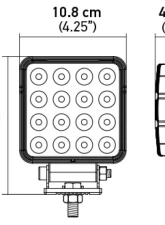 Hella WORKLIGHT VALUEFIT 4SQ 2.0 LED MV CR BP                                     - 357106002 - Image 5