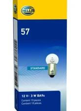 HELLA 57 Standard Series Incandescent Miniature Light Bulb                                     - 57 - Image 9