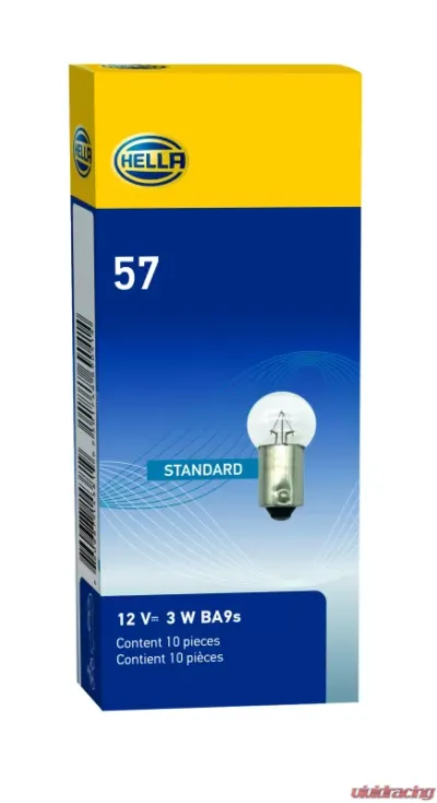 HELLA 57 Standard Series Incandescent Miniature Light Bulb - 57