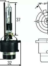 Hella BULB HID CAPSULE D2R 12V 35W         8GS                                     - H83070001 - Image 11