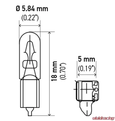 HELLA 37 Standard Series Incandescent Miniature Light Bulb - 37