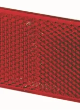 Hella 3326 Red Rectangular Reflex Reflector with Adhesive                                     - 003326931 - Image 2