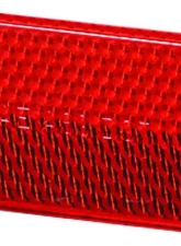 Hella 4412 Red Rectangular Reflex Reflector with Adhesive                                     - 004412021 - Image 3