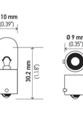 HELLA 1893 Standard Series Incandescent Miniature Light Bulb                                     - 1893 - Image 4