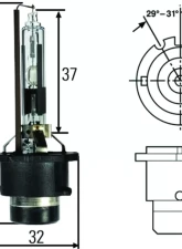 Hella BULB HID CAPSULE D2R 12V 35W         8GS                                     - H83070001 - Image 8