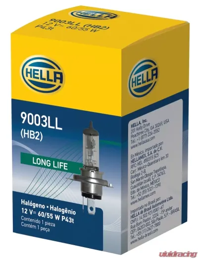 HELLA 9003LL Long Life Series Halogen Light Bulb - 9003LL