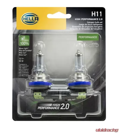 HELLA H11 2.0TB Performance Series Halogen Light Bulb - H11 2.0TB