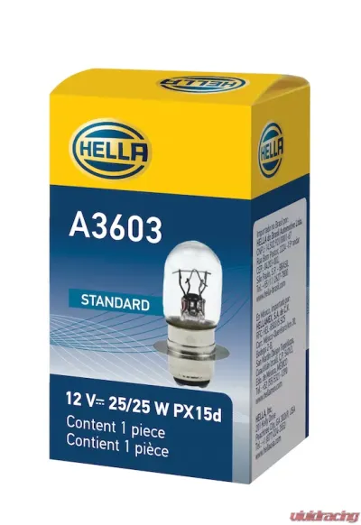 HELLA A3603 Standard Series Incandescent Miniature Light Bulb - A3603