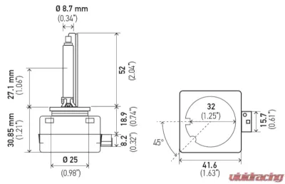 Hella Xenon D1S Bulb - D1S 5000 K