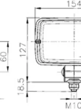Hella Picador Halogen Work Lamp (CR)                                     - H15522041 - Image 4